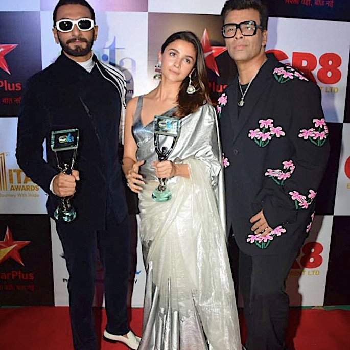 Indian Television Academy Awards 2022 Winners - Alia Bhatt Karan Johar Ranveer Singh
