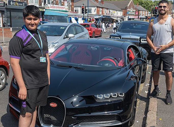 Lord Aleem takes Schoolboy home in £2.5m Bugatti