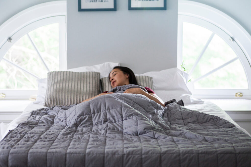 How do weighted blankets boost sleep?