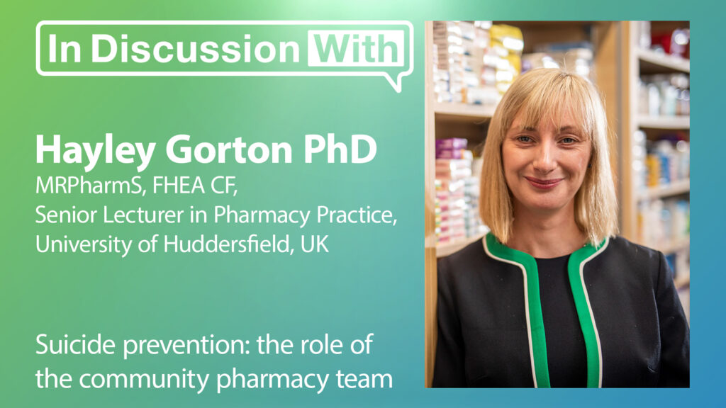 Suicide prevention: the role of the community pharmacy team